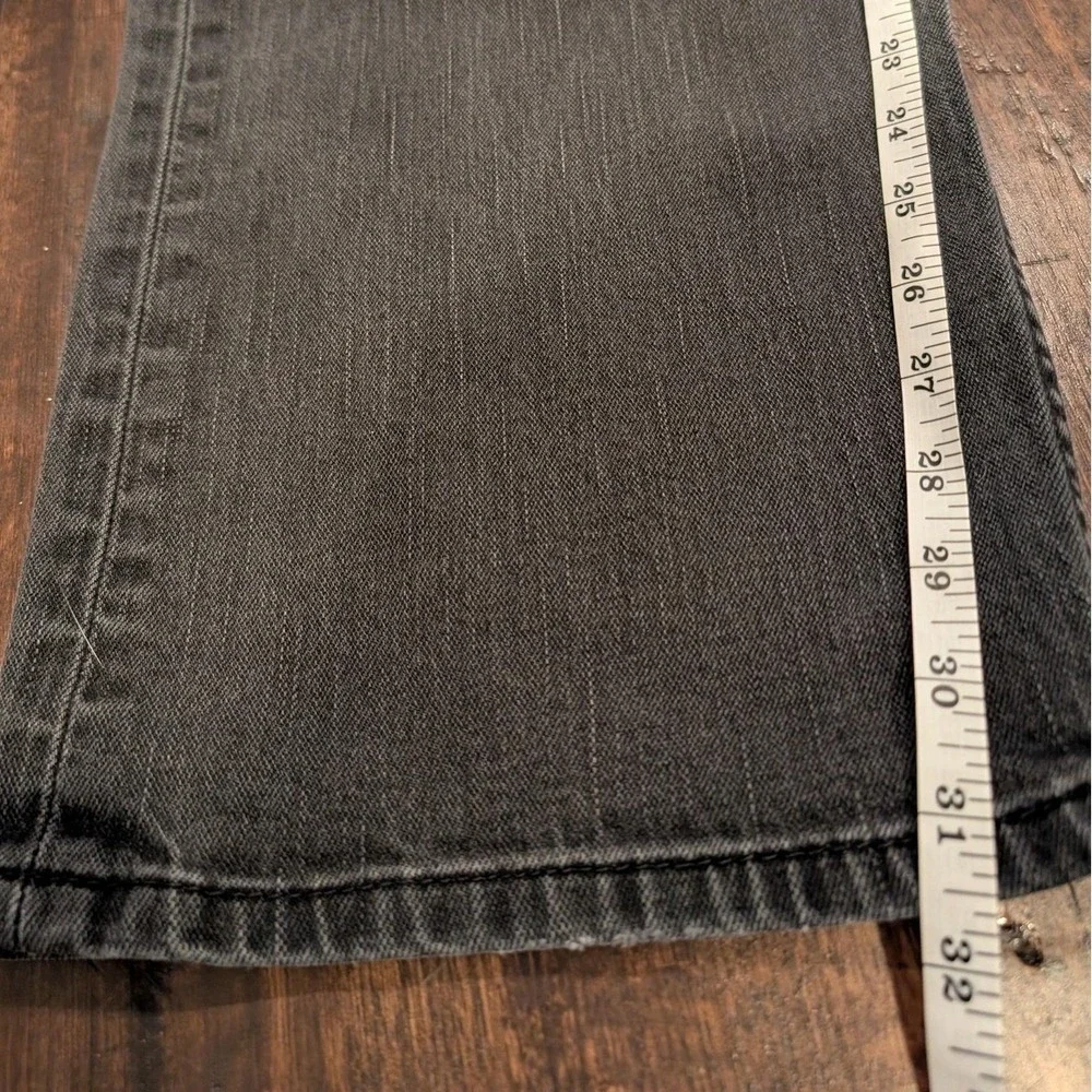 Levis 569‎ Jeans Mens 38x34 Fit 40x32 Faded Black Straight Leg Relaxed Fit Denim